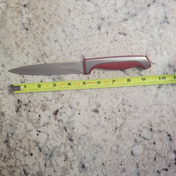 Hampton Forge Stainless Steel Carving Knife With Red & Silver Handle - Picture 3 of 3